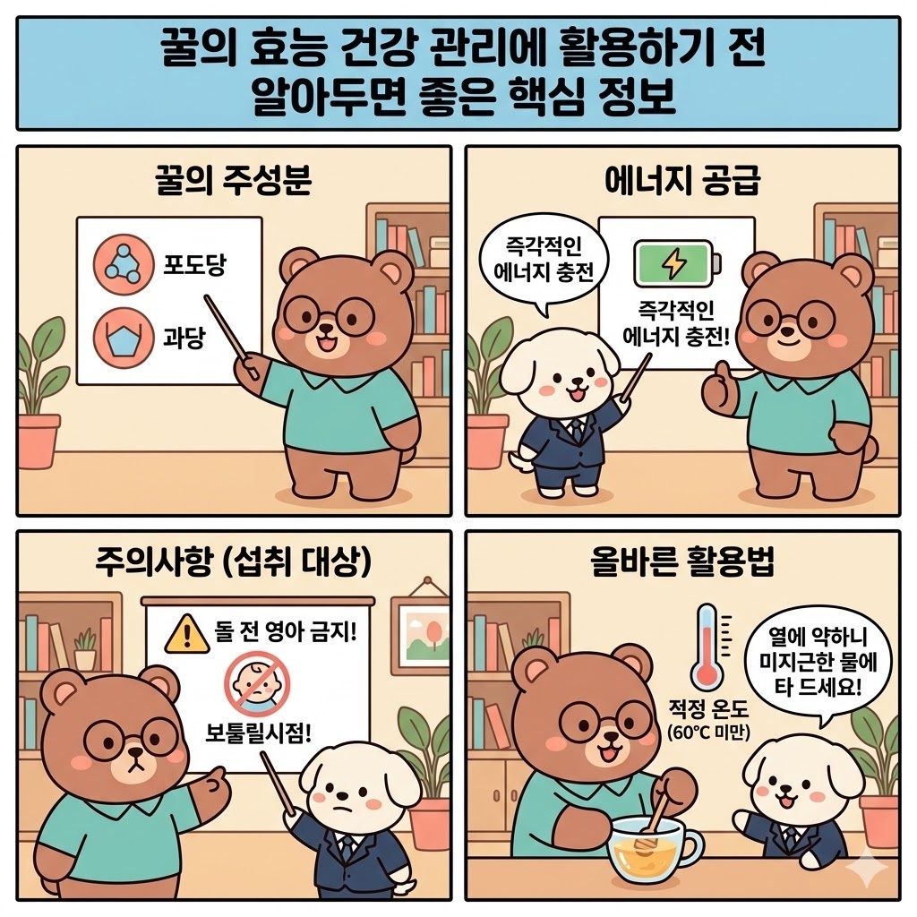 꿀의 효능 건강 관리에 활용하기 전 알아두면 좋은 핵심 정보