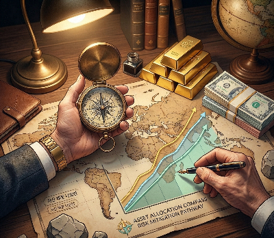 위기 상황에서의 자산 배분 전략 가이드 이미지 (Asset allocation strategy guide image in crisis)