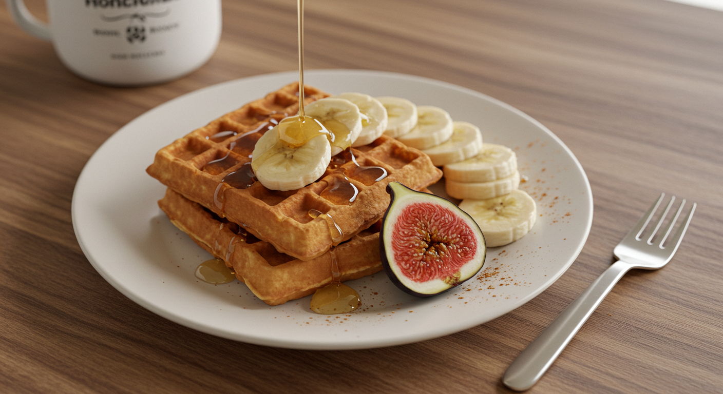 와플과 꿀, 그리고 무화과 한 조각