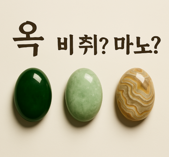 옥(jade), 비취(jadeite), 마노(agate)