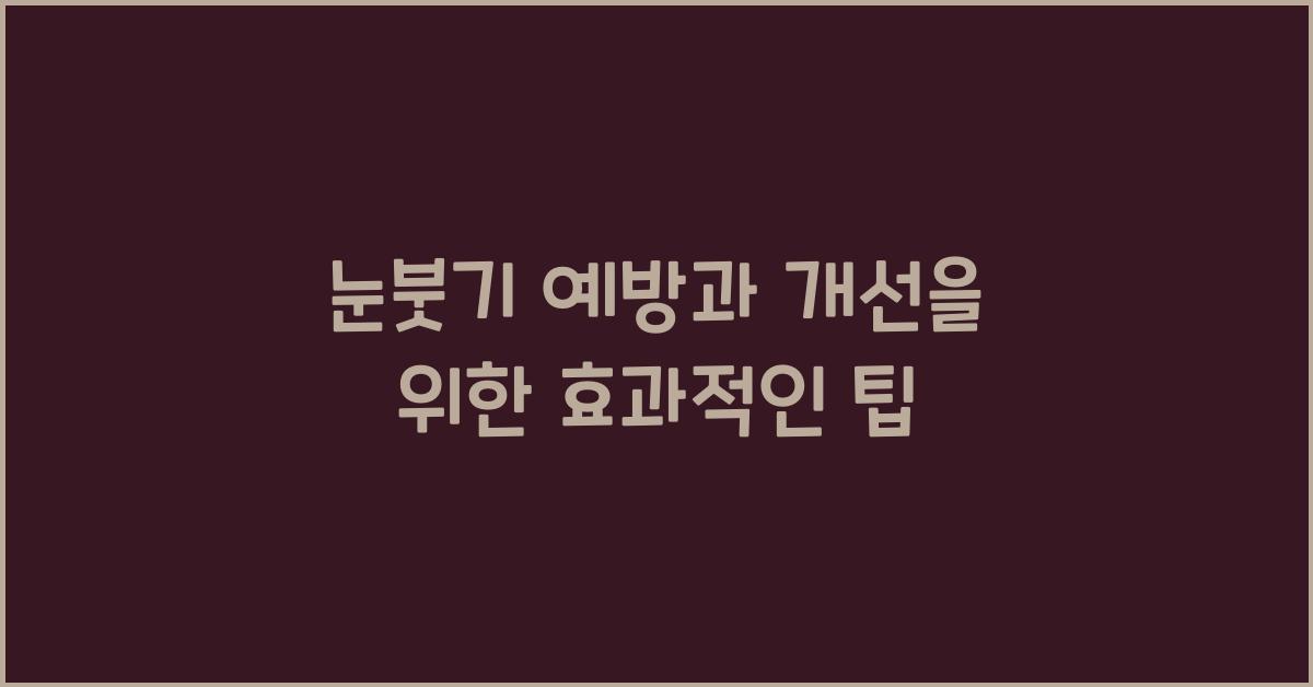 눈붓기