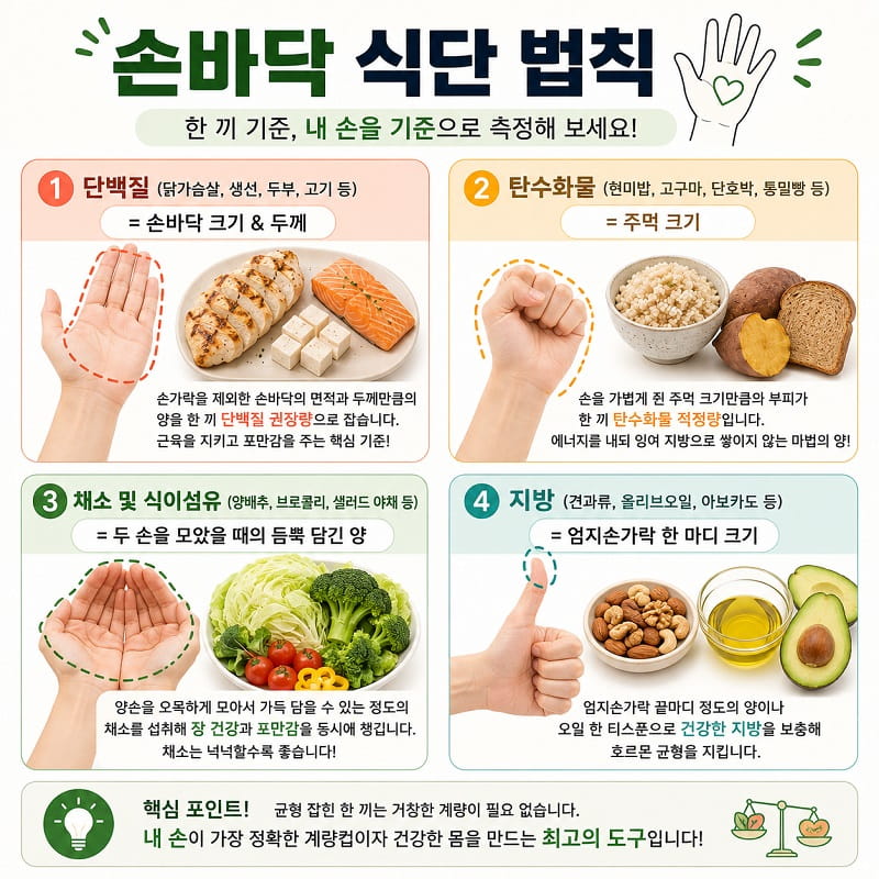 손바닥 식단 법칙