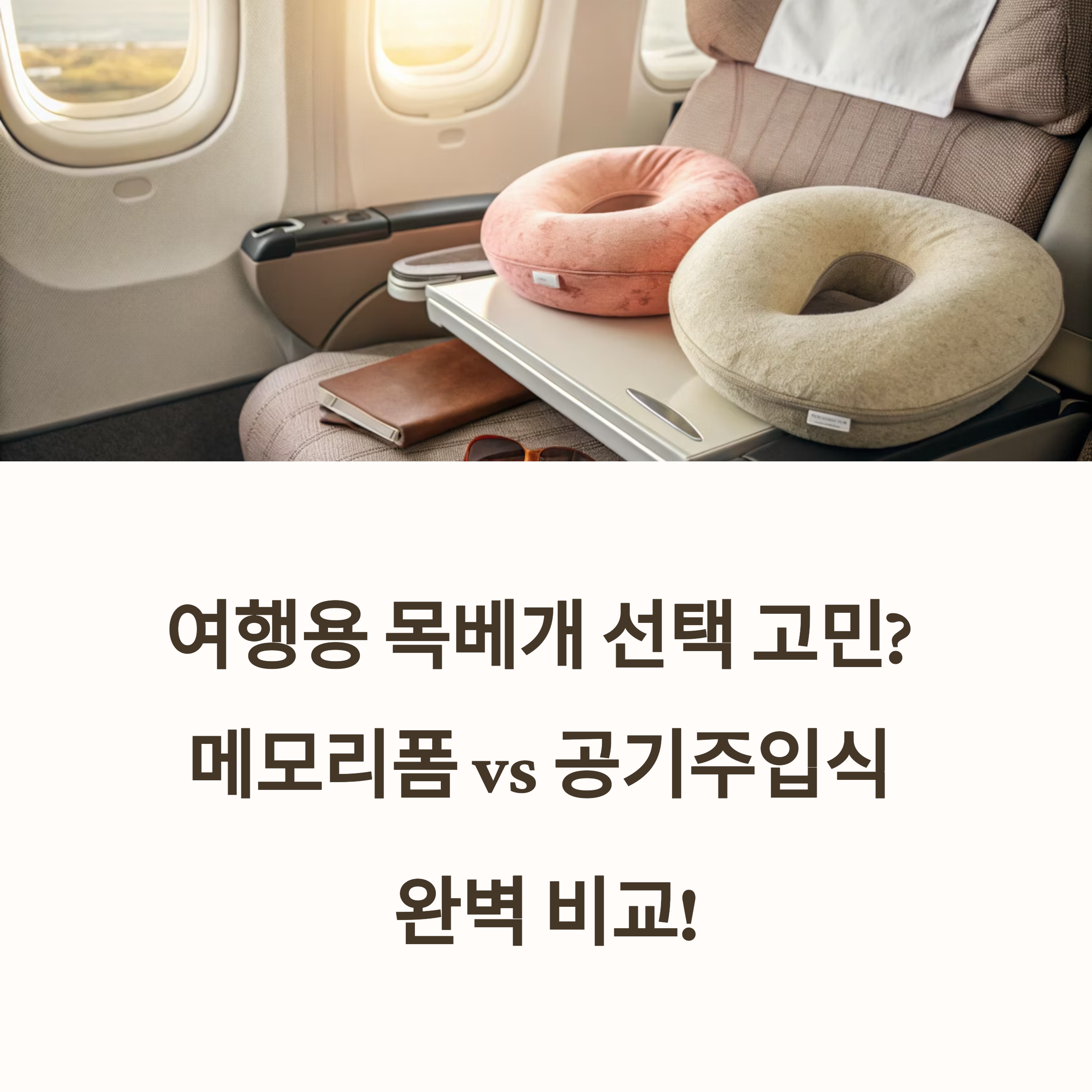 여행용 목베개, 메모리폼 vs 공기주입식