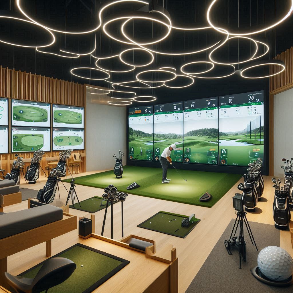 실내골프연습장 배경