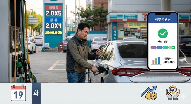 고유가 지원금 2차 신청 요일제와 출생연도별 신청 일정 안내 이미지