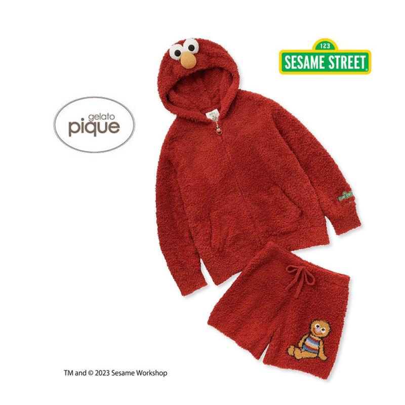 젤라또피케 세서미 엘모 수면 잠옷 반바지 파자마 세트