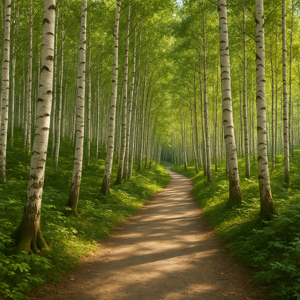 자작나무 숲 사진