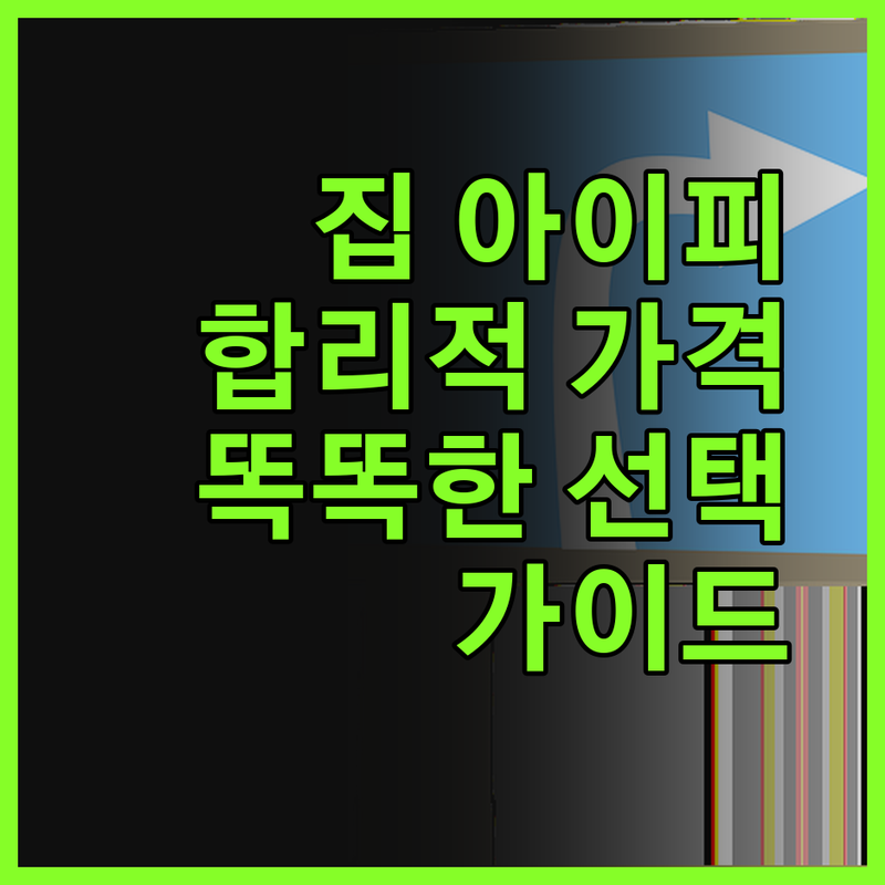 가정용 아이피, 이제는 합리적인 가격