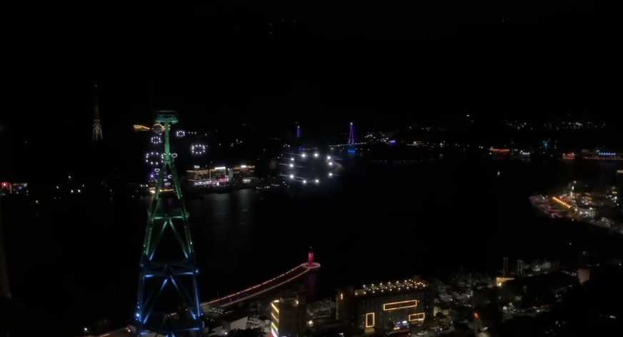 여수 해상케이블카 밤바다