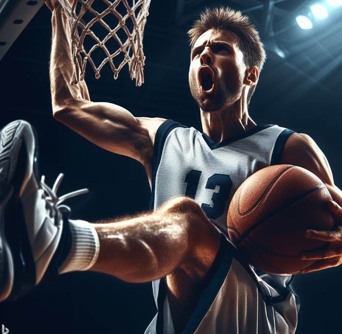 성공적인 시기를 맞은 농구 선수의 모습