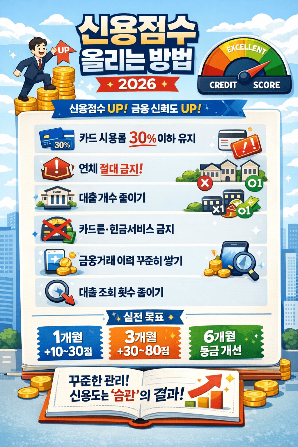 2026 신용점수 올리는 방법 총정리