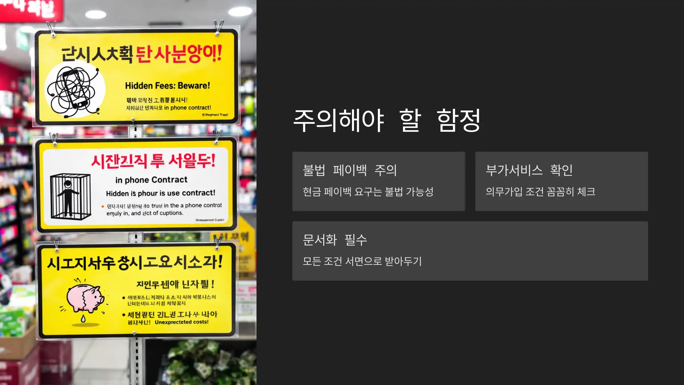 주의! 이런 함정은 피하세요