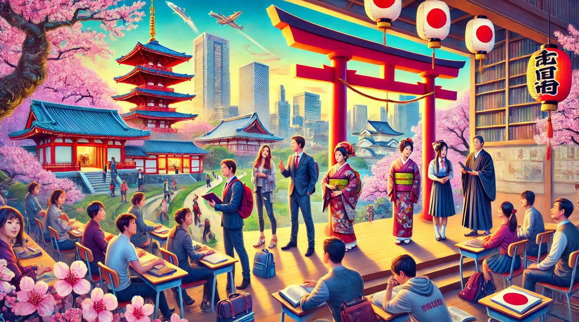 일본 교환 학생 사진