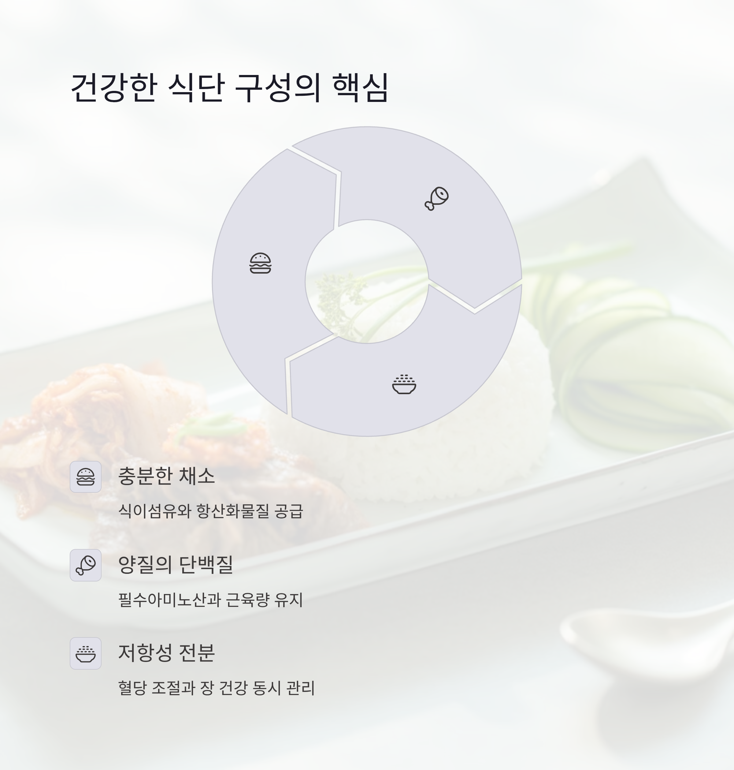 건강한 식단 구성의 핵심