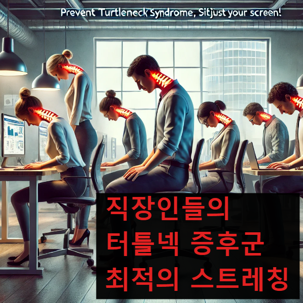 직장인들의 터틀넥 증후군 최적의 스트레칭