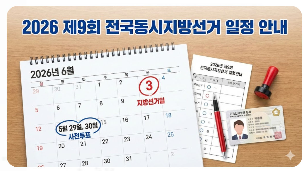 2026 지방선거 일정