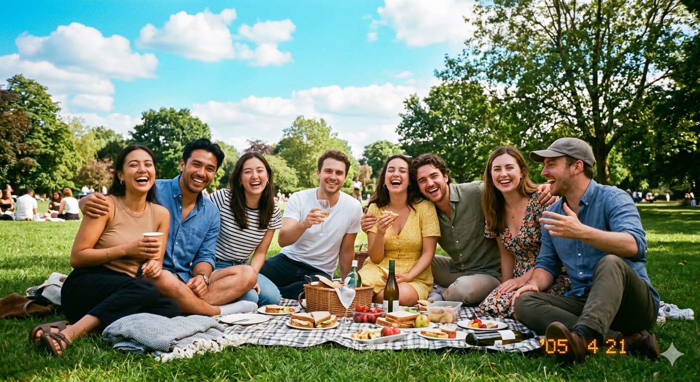 코닥 CCD 센서 특유의 진한 색감과 부드러운 화질로 촬영된 야외 인물 사진과 주황색 디지털 날짜 각인이 포함된 결과물 예시.