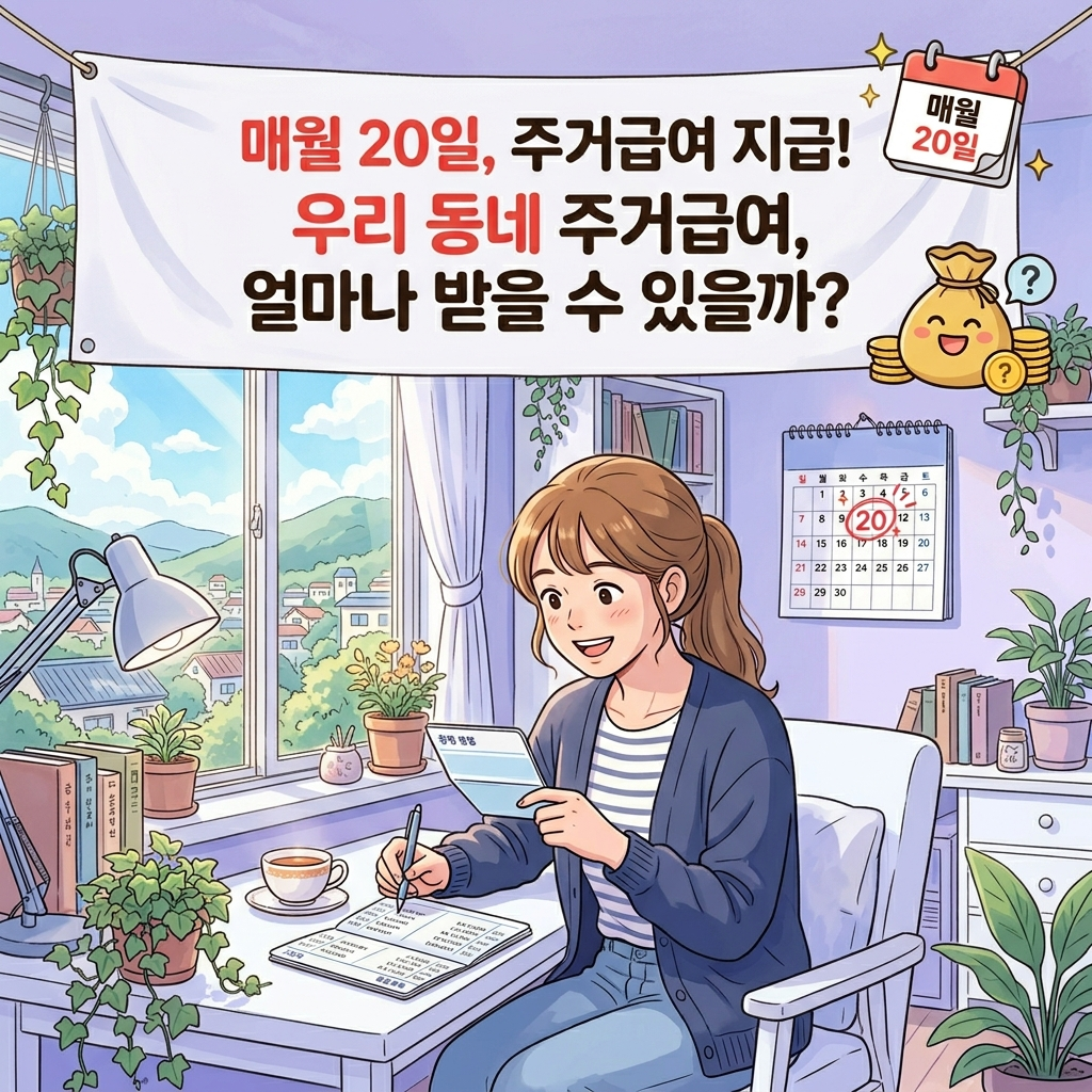 2026년 주거급여 지급일 및 지역별 지원 한도액 안내