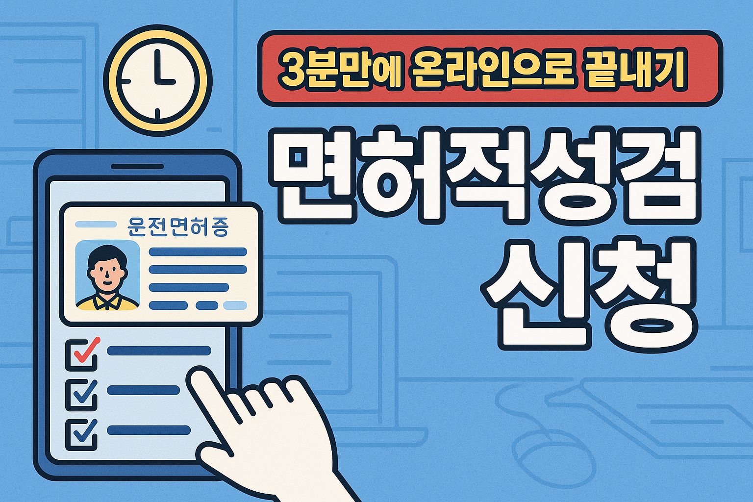 온라인 면허적성 바로 신청하기