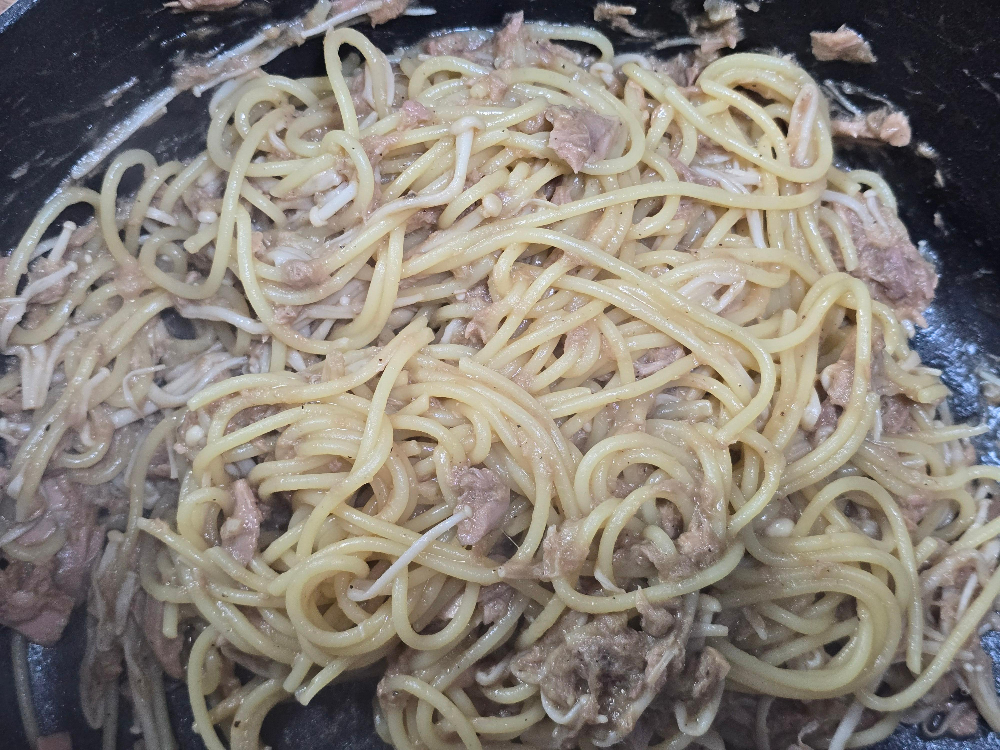 참치팽이버섯파스타9