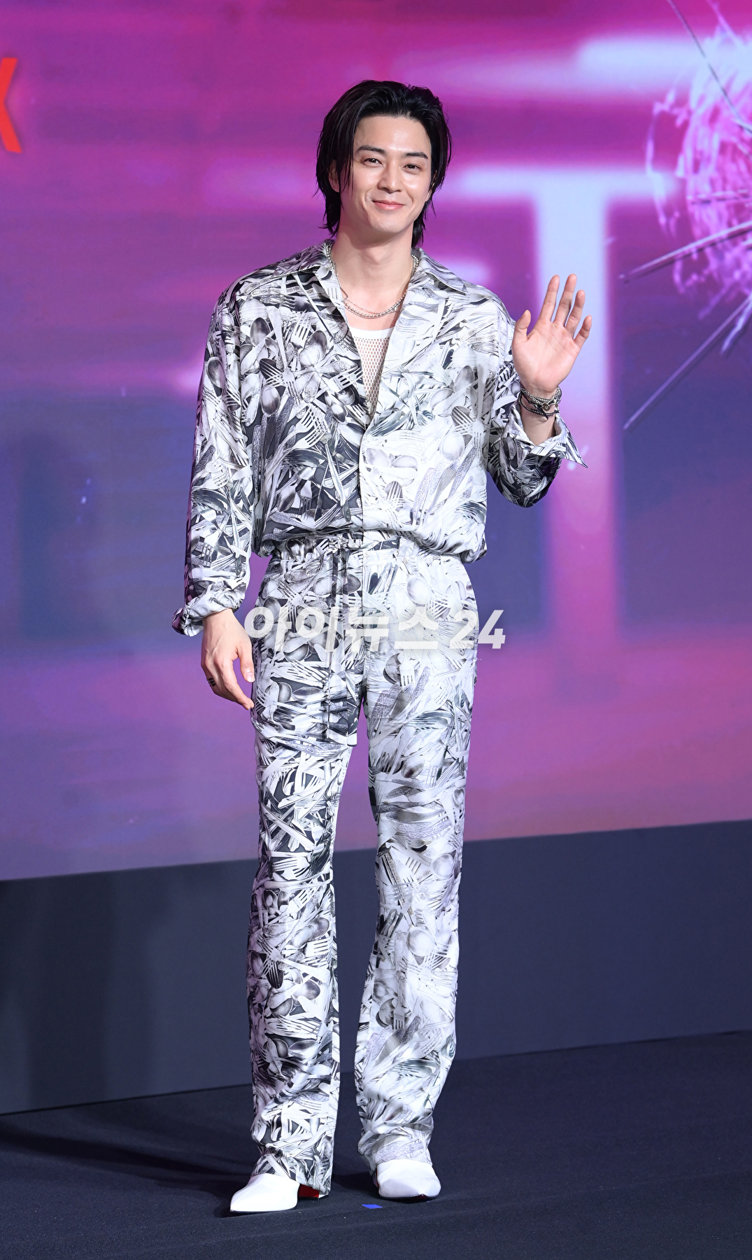 배우 김지훈이 25일 오후 서울 마포동 호텔 나루 서울 엠갤러리에서 열린 넷플릭스 영화 '발레리나'(감독 이충현) 제작보고회에 참석하고 있다. [사진=정소희 기자]