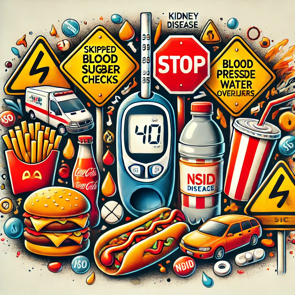 당뇨 관리 경고 사진