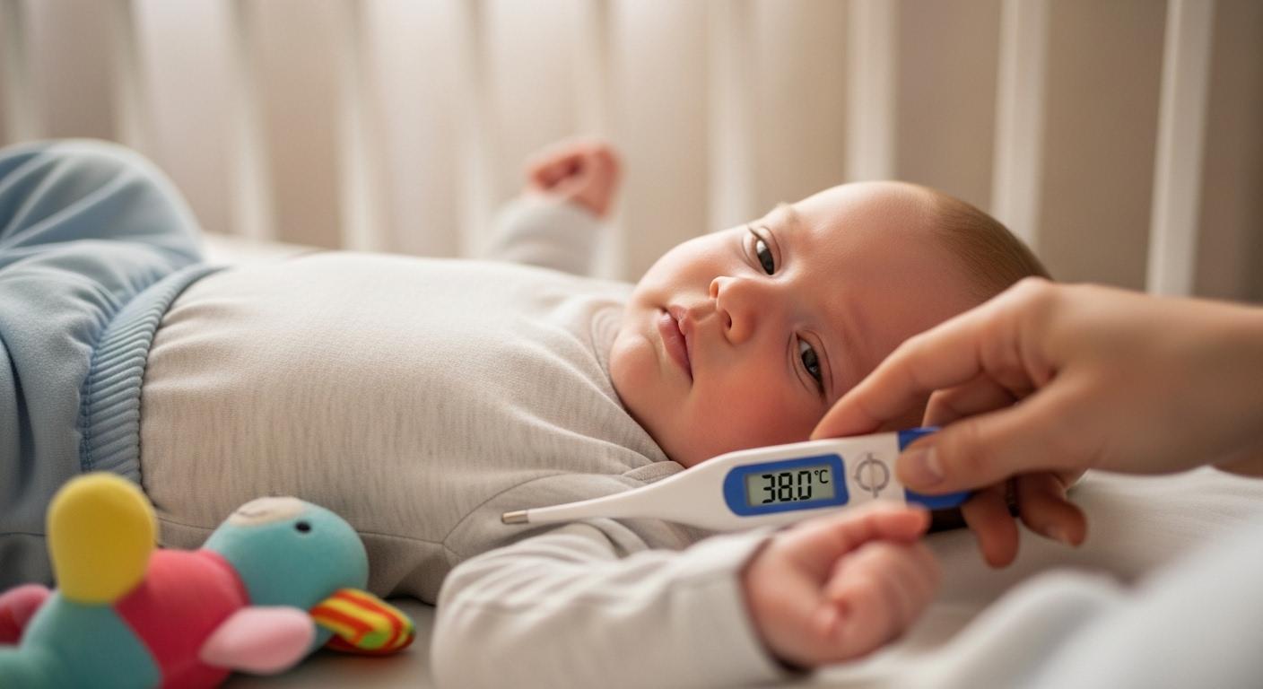 아기 열 38도 잘때