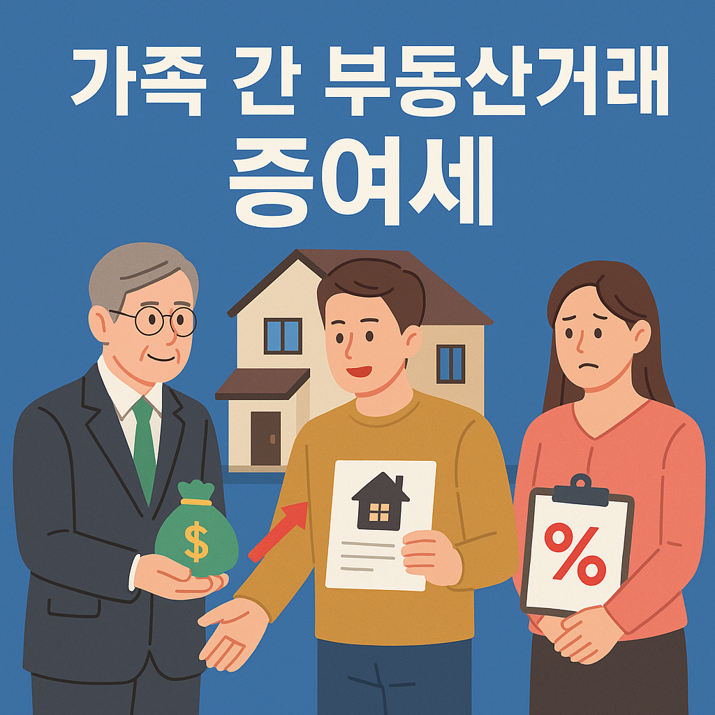 가족간 부동산 거래 시 현명하게 대처하는 방법을 상의하는 가족의 이미지