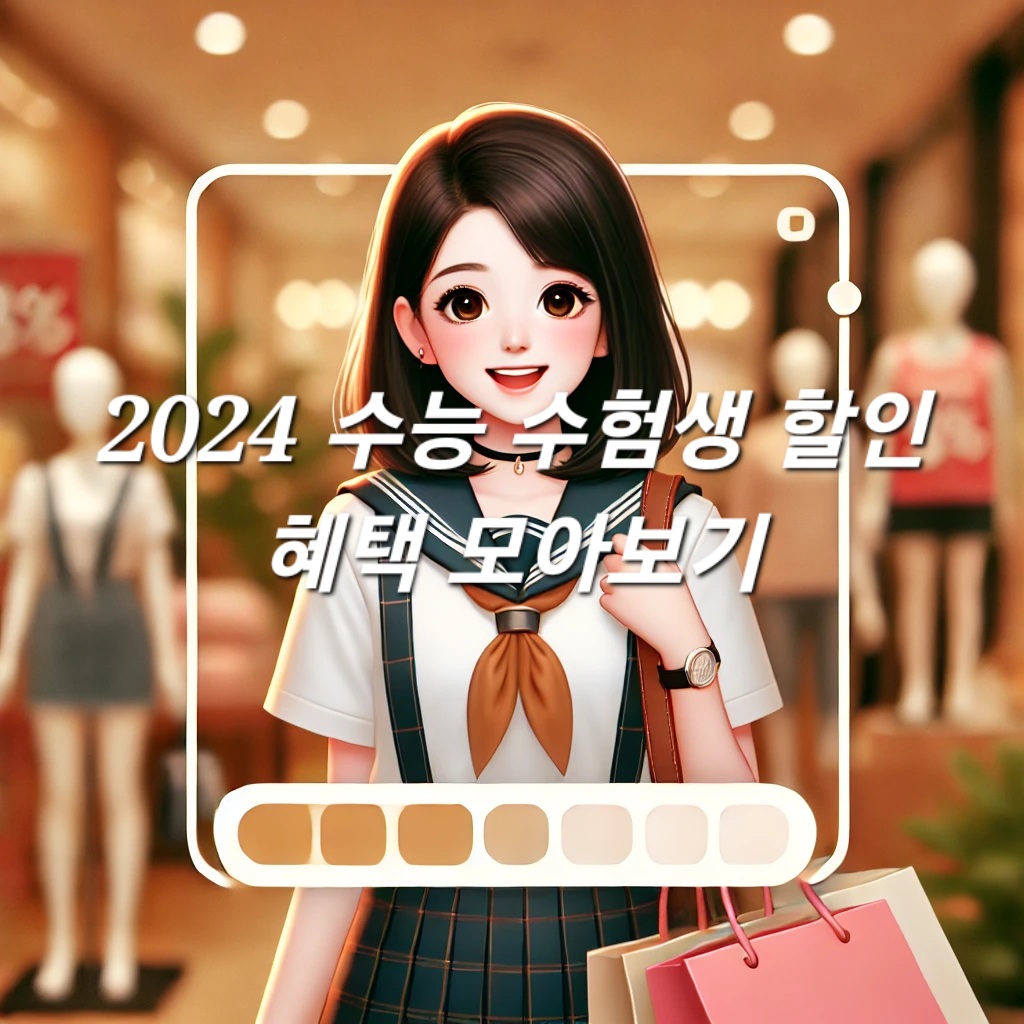 2024 수능 수험생 할인 혜택 모아보기