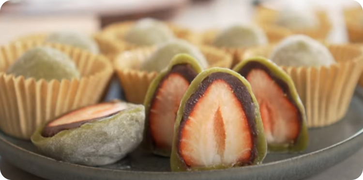 딸기모찌 만들기