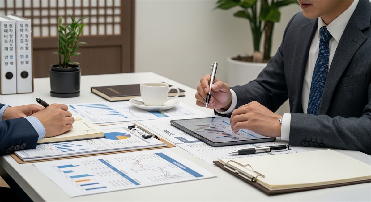 배당 확인과 계좌 점검을 떠올리게 하는 상담 장면