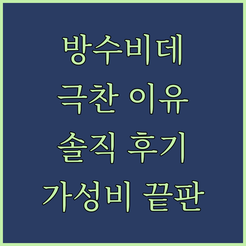 가성비 끝판왕! 블루밍 방수비데 WB..
