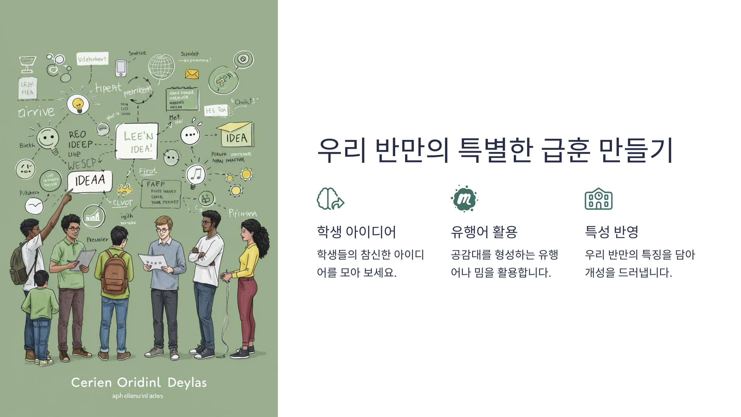 독창적인 급훈 만들기