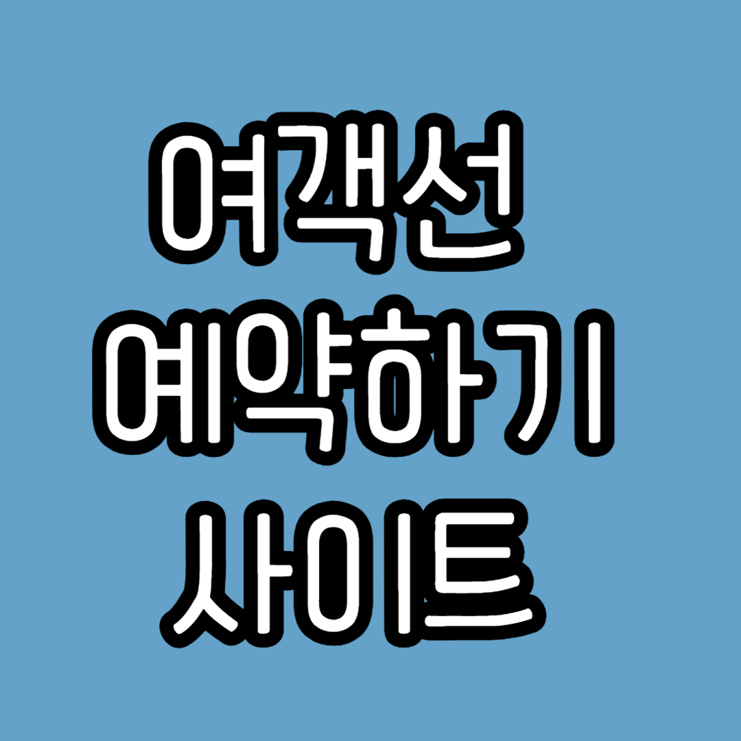 여객선 예약하기 사이트