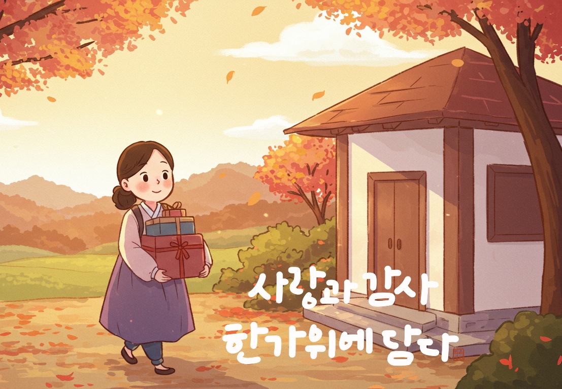 추석에 어울리는 감성 캘리그라피 문구