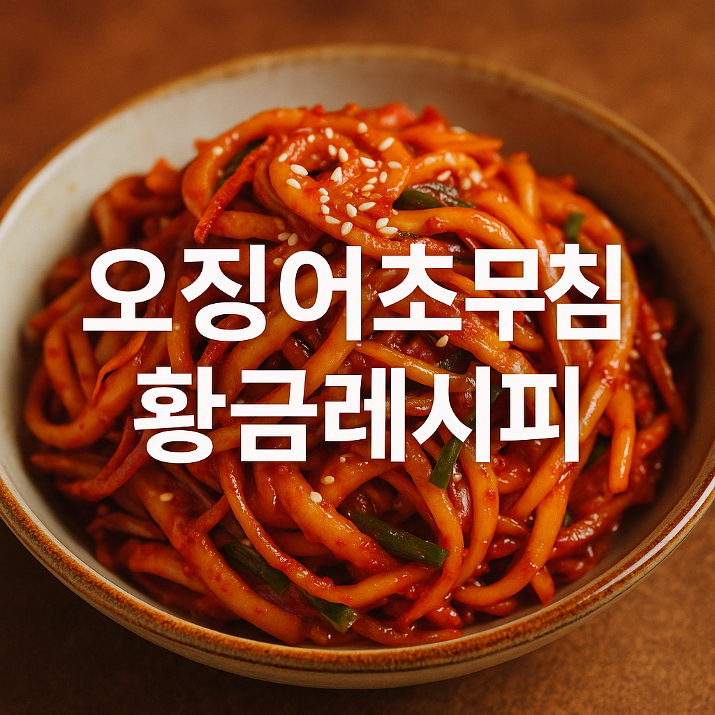 오징어초무침 황금레시피