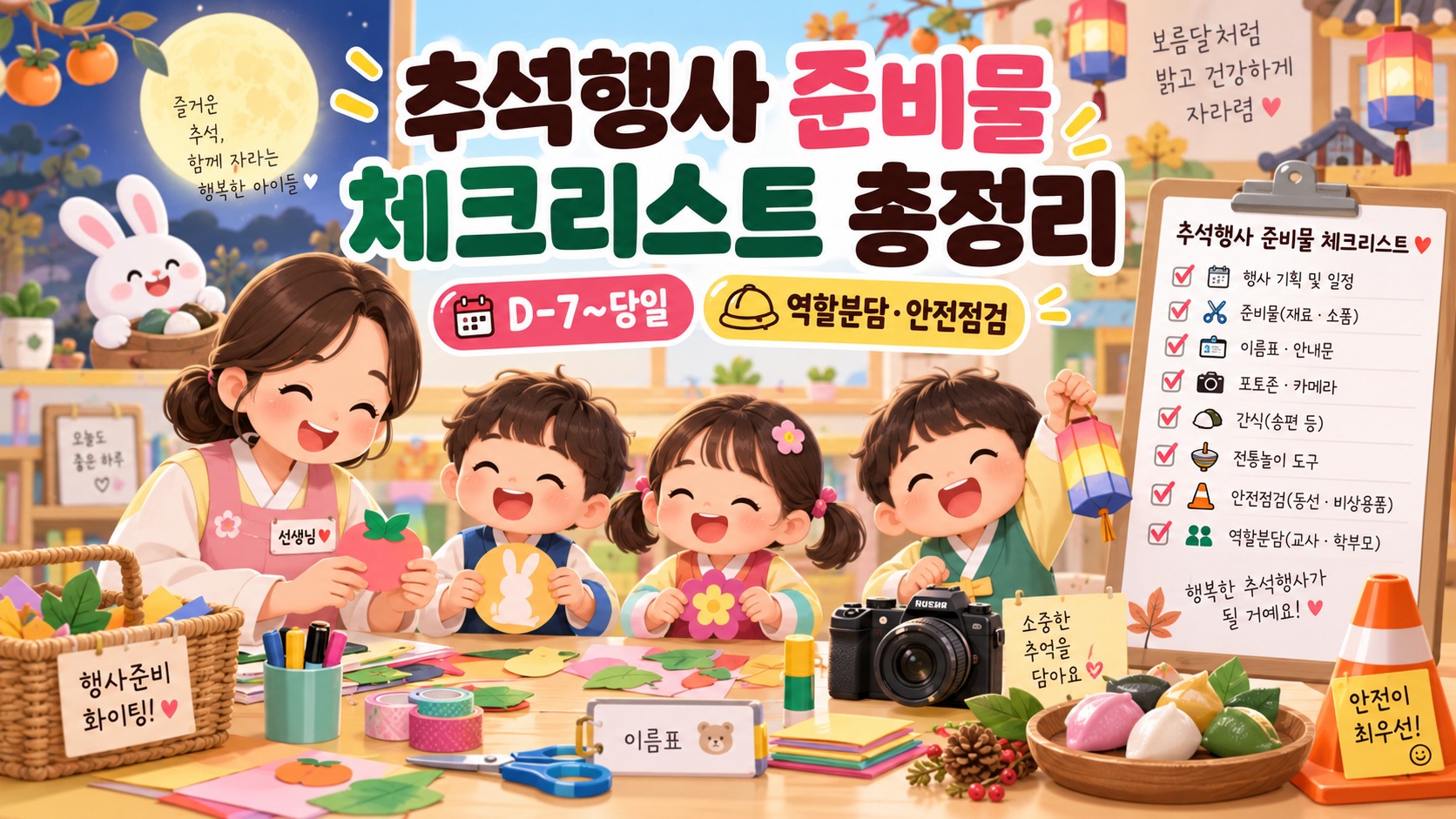 어린이집 추석행사 준비물