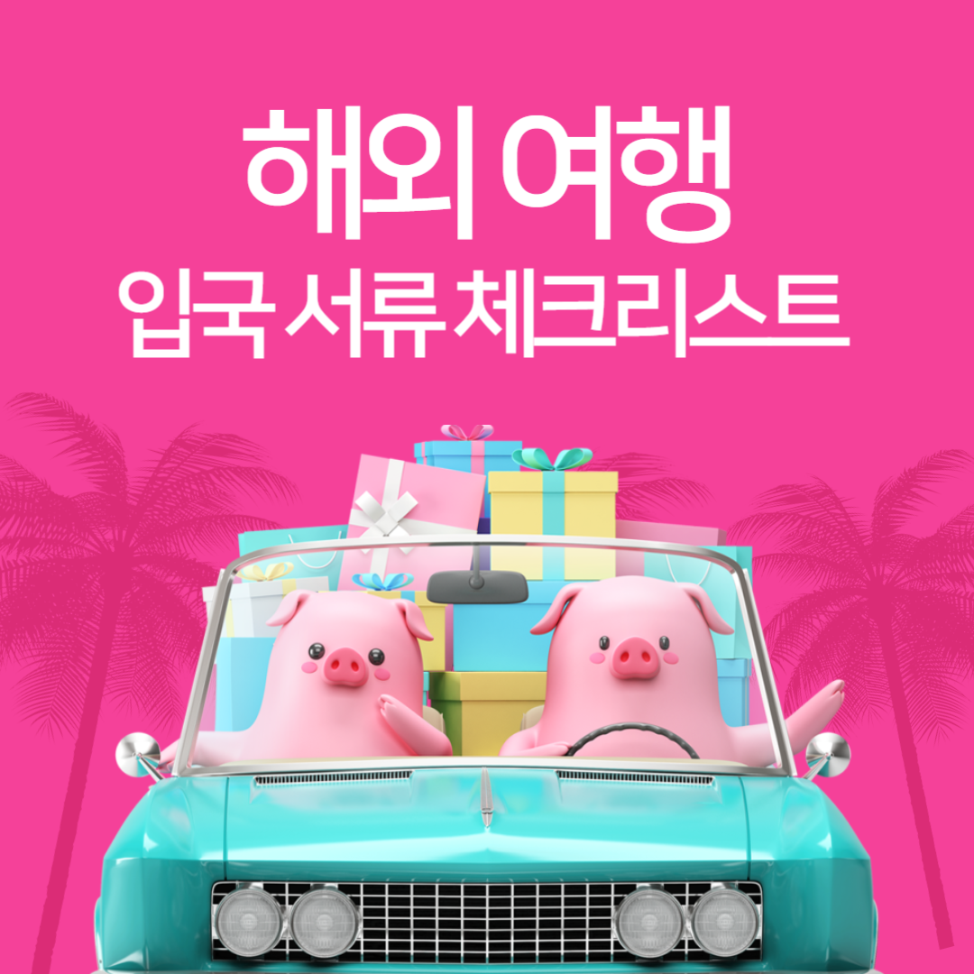 해외여행 입국 서류 첫 해외 방문 시 꼭 챙겨야 할 체크리스트