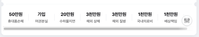보험사 보장 설정