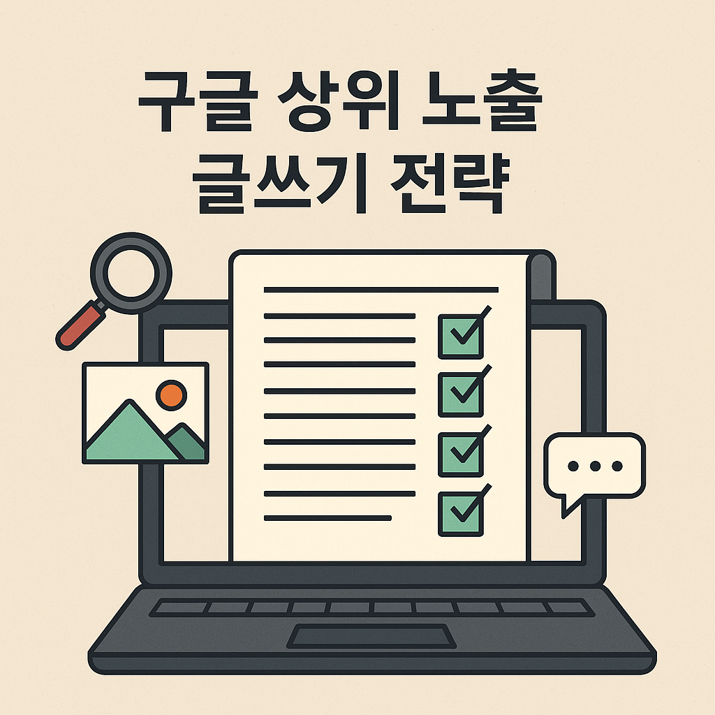 구글 상위 노출 글쓰기 전략:초보자도 가능한 실전 노하우