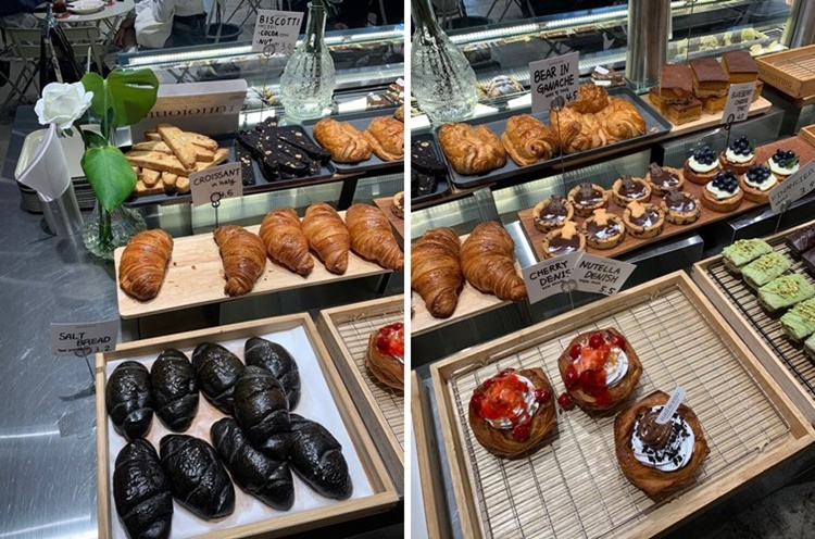 비스킷 2종, 크로와상, 타르트 2종 등