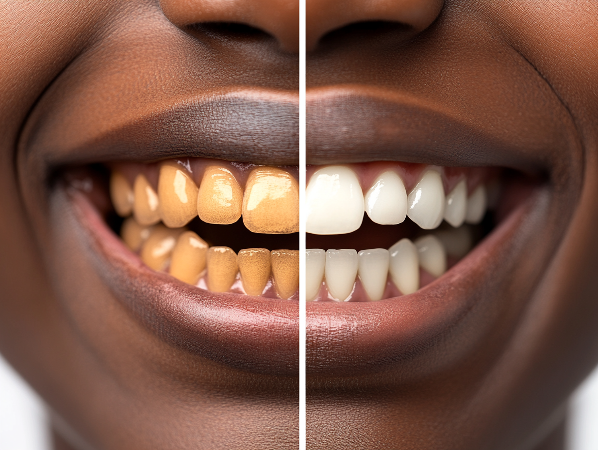 흡연으로 인한 치아 착색과 미백 효과