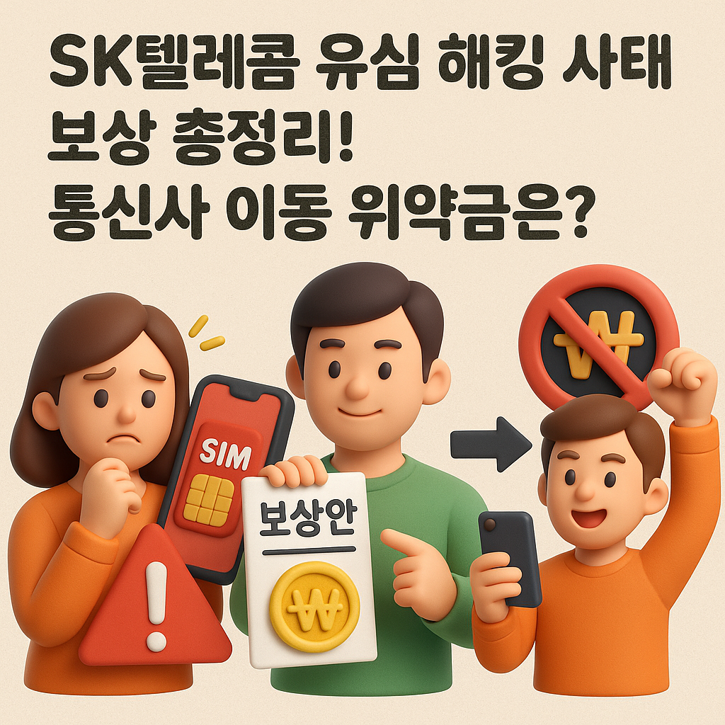 SK텔레콤 유심 해킹 상태 보상 총정리