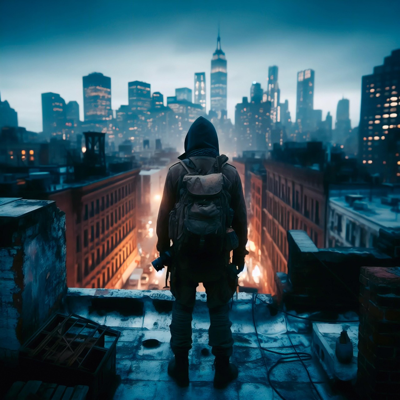 백패커가 바라보는 도시의 야경