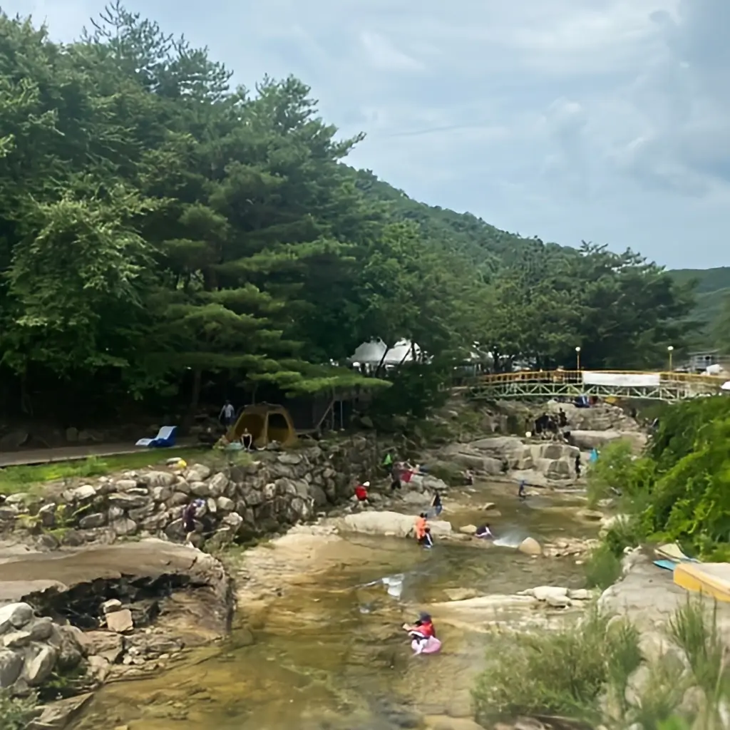 포천 백운계곡 전경 이미지