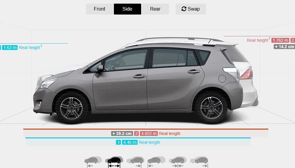 자동차-크기-비교-옆면