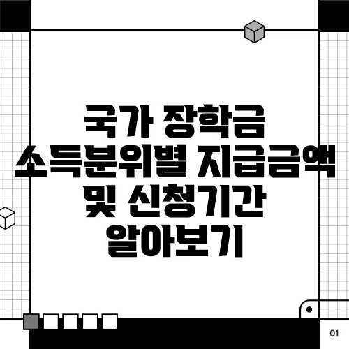 국가 장학금 소득분위별 지급금액 및 신청기간 알아보기