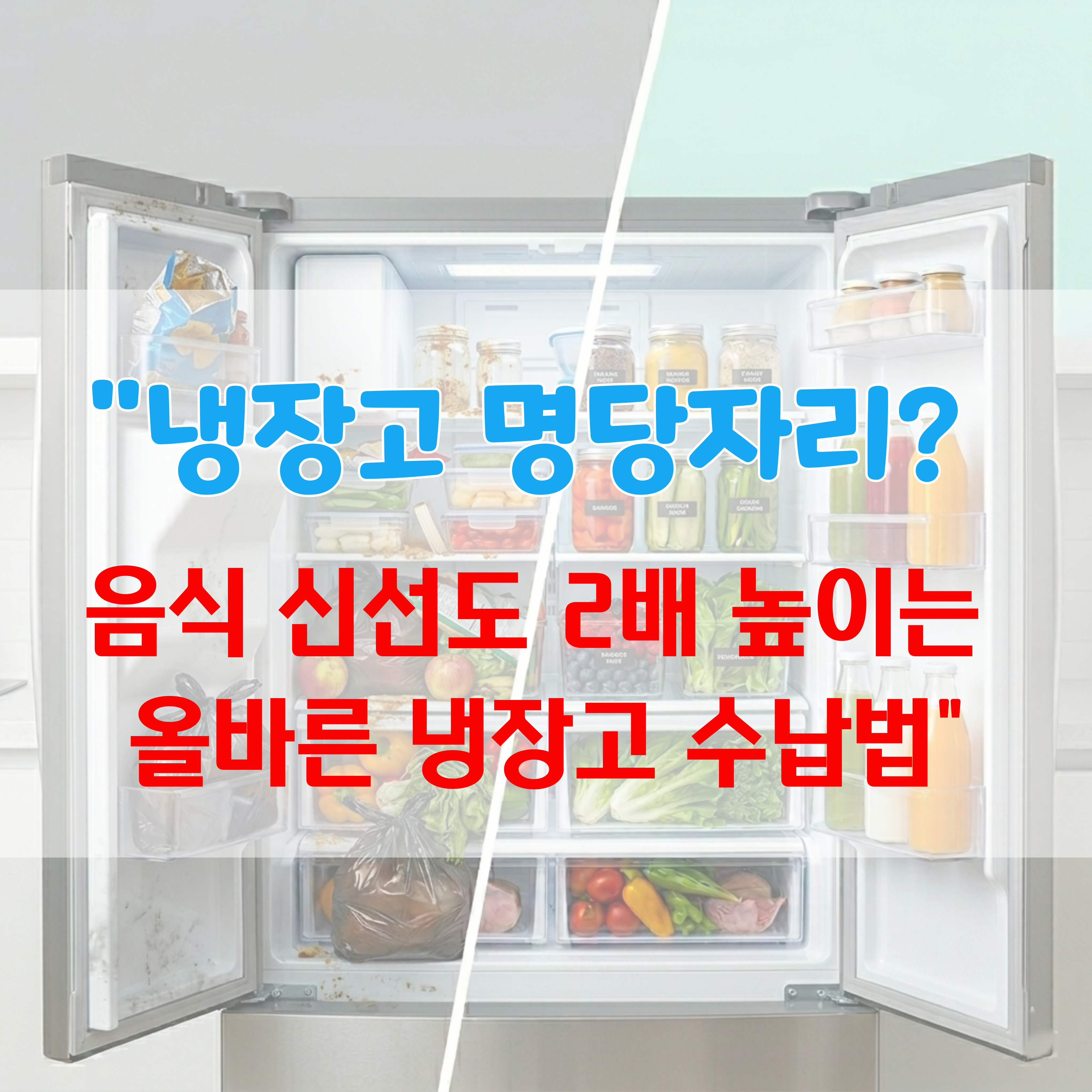 냉장고수납법
