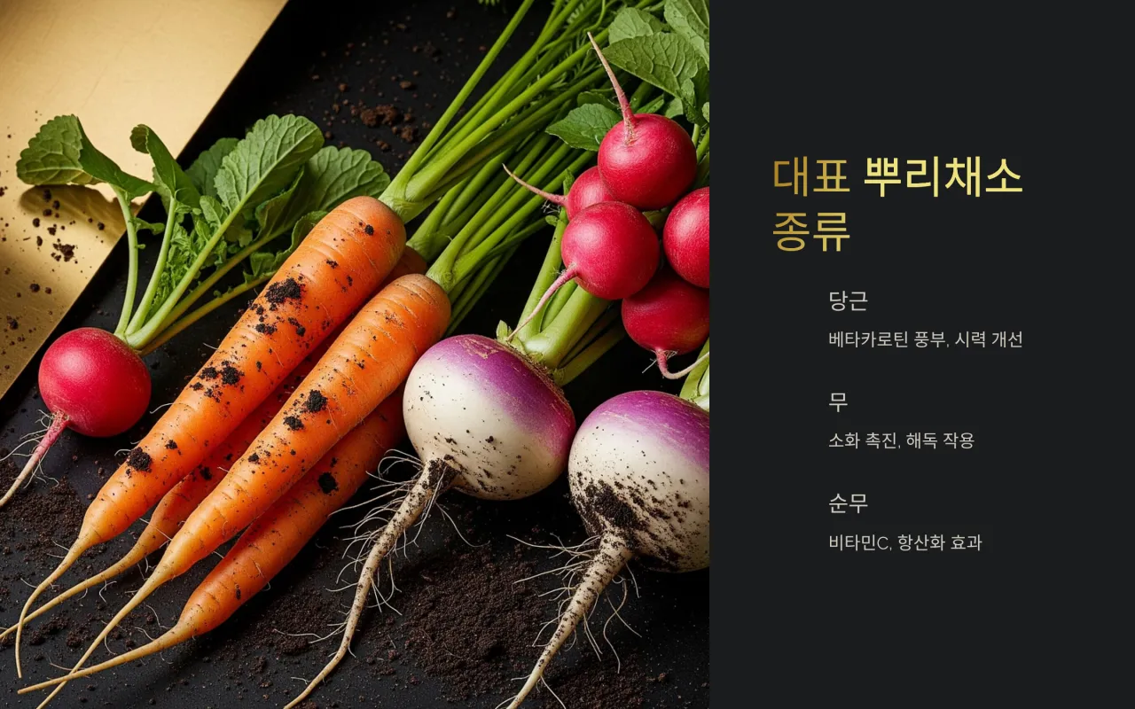 대표적인 뿌리채소 종류와 특징