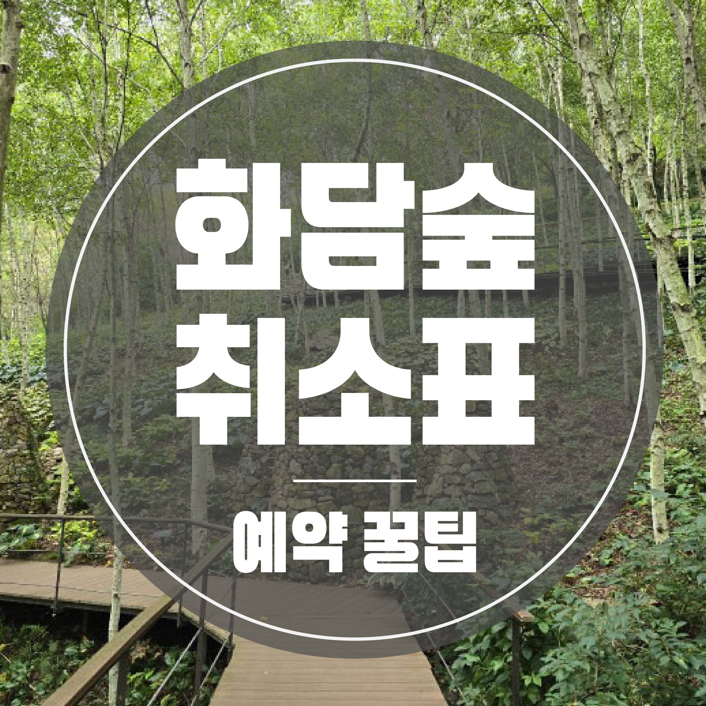 화담숲 취소표 예약